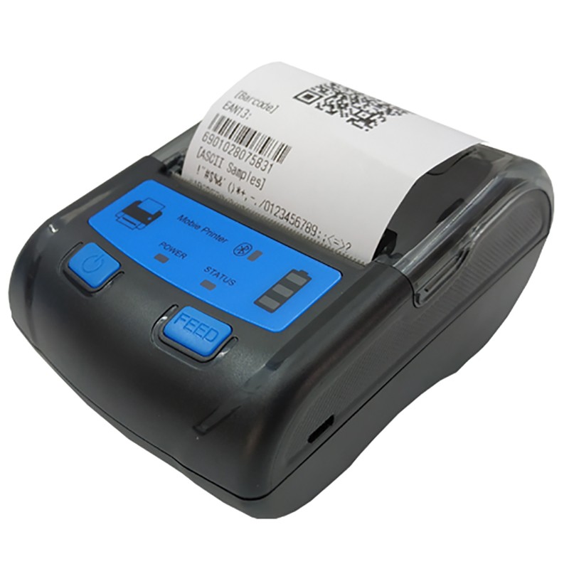 Imprimanta termica POS portabila, bluetooth, 58 mm, IOS, Android, Windows, 20 conexiuni simultane, Euccoi, RESIGILAT - imagine 5